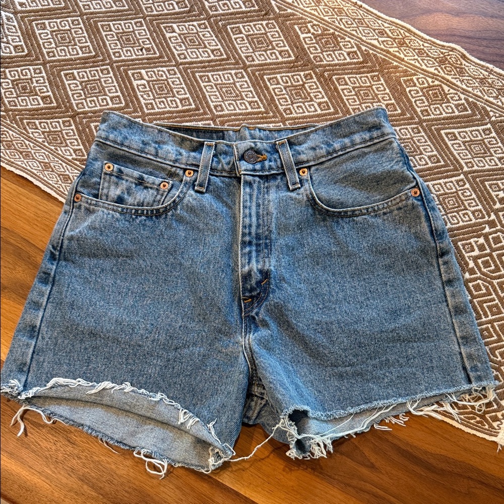 Levi’s 561 Classic High-Rise Denim Cutoff Shorts